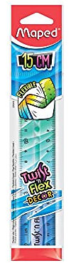 Maped - flexibles Lineal TWIST´n FLEX DECOR, 15 cm - Das Original! Mit neuem Farb-Verlauf - verschiedene Farb-Verläufe