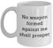 Keine Waffe gebildet gegen Me Shall Prosper Tasse – Funny Tee Hot Cocoa Kaffeetasse – Neuheit Geburtstag Weihnachten Jahrestag Gag Geschenke Idee 11oz weiß