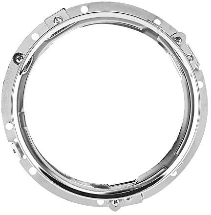 Keenso Motorrad Scheinwerfer Halterung, 1 STK. 7 Zoll Motorrad Aluminiumlegierung Runde Scheinwerfer Halterung für JK 2007-2016 Motorrad (Silber) Scheinwerfer/Hauptscheinwerfer