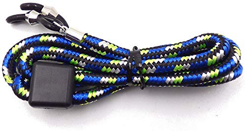 La Optica B.L.M. Herren Brillenband Damen Kinder - Brillenkette Bunt 65cm für Sonnenbrillen, Lesebrillen, Sport, Farben, Blau, Grün, Weiß
