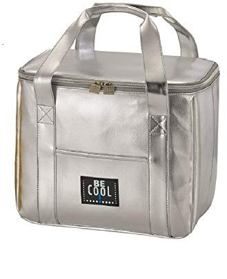 foolonli Kühltasche Kühlbox 25 Liter Silber hochwertig BE CooL City Picknickkorb