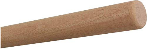 TIBU Buche unbehandelt Holz Handlauf Geländer 30-500 cm Wandhandlauf Wand Treppe ohne Halter, Länge: 3500 mm / 350 cm / 3,5 m Enden: Radius gefräst