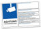 Achtung Videoüberwachung DSGVO BDSG Datenschutz Info Blau Video Überwachung Aufkleber Hinweis Schild Diebstahl R069 (Zum selbst ausfüllen, 30x20 cm)