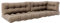 Vicco Palettenkissen Set Flocken, Outdoor Kissen, Stone, 5 Teile