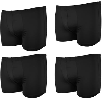 Frank Fields 4 Boxershorts Herren Boxer 6/L- gestreift Uni Mix 19 - Boxershorts Men Unterhosen männer Tank Tops microfaser Retro Shorts Baumwolle unterwäsche