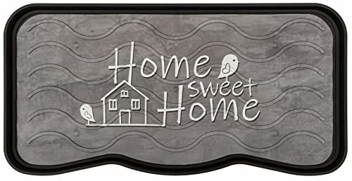 Valle Verde Schuhabtropfschale, Schuhablage, Schuhmatte - 75cm x 38cm x 2,5cm - für Haus, Garten, Büro - Dekorativ, Gemustert, Pflegeleicht, Kunststoff (SWEET HOME)