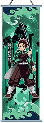 TPone Demon Slayer Poster – Anime-Wandkunst, 60 x 24 cm, Leinwand-Gemälde zum Aufhängen, Gemälde für Zuhause, Wohnheim, Büro (Kamado Tanjirou)