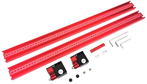 Kreissägen Schienen Set 1200mm,CEIEVER Schiebedruck aus Aluminiumlegierung Holzbearbeitungs für Festool oder andere Schienensägeschienen Parallelführungssysteme(1200mm)