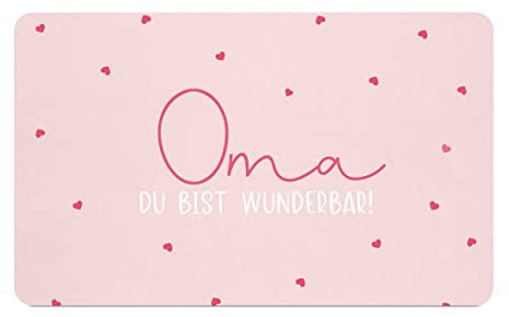 Frühstücksbrettchen Oma wunderbar, Brettchen 23x14cm, Großmutter