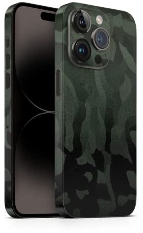 TF Skins Skin para iPhone 14 Pro Max, protector de pantalla para la parte trasera y los laterales, incluye protector de cámara contra arañazos, color verde