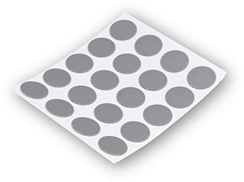 Lot de 15 capuchons autocollants pour vis, trous de perçage et petites marques – Cache-vis universel (gris, diamètre 20 mm)