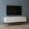 maimai Mobile TV per Televisore 140x40,2x30cm, Armadietto per TV con 2 Ante Armadietto Basso Soft-Close per Soggiorno, Sala da Pranzo, Camera da Letto Fernsehschrank02, Bianco Opaco