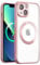 QLTYPRI Magnetic Clear Case for iPhone 15 Compatible with MagSafe Wireless Charging, Electroplated Edge Soft Slim Transparent TPU Bumper Shockproof Phone Case Cover for iPhone 15 – Rose Gold