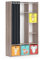 Vicco Kinderkleiderschrank Luigi, Sonoma, 105.8 x 178.1 cm Mit Faltboxen (bunt)