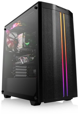 Boost Boxx Amazon Exclusive Gaming PC con Intel Core i5-12400F 6x2500MHz M.2 PCIe SSD, 16GB DDR4-RAM, NVIDIA GeForce RTX 4060, HDMI, DVI, DisplayPort, USB 3.2, Advanced M10580A