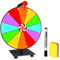 TGKYK Glücksrad zum Drehen, 30cm Glücksrad zum Selbstgestalten, 12 Beschriften Glücksrad mit Radiergummi und Markierstift, Preisrad Spielzeug, Drehrad Glücksrad für Wortspiele, Neujahr, Party