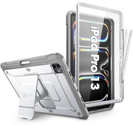SUPCASE Custodia per iPad Pro 13 M4 2024 di settima generazione con portamatite (Unicorn Beetle Pro), [protezione schermo integrata e supporto] custodia robusta per iPad Pro 13 M4 2024 7a
