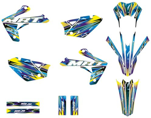 KIT DECO RIEJU MRT 50 DE 2009 à 2021 GALAXIE (Bleu/Jaune)