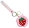 AfitLulu Portamonete Donna in Silicone, Forma del Fiore Porta Monete con Portachiavi e Cinturino da Polso, Custodia Protettiva per Cuffie con Chiusura Lampo per Monete, Orecchini, Chiavi (Rosa)