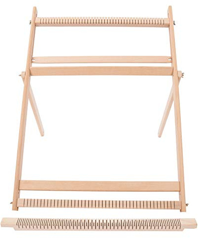 Verstellbarer Ständer DIY Echtholz-Webstuhl Gobelin-Webstuhl zum Gobelinweben 70 * 50 * 3 cm