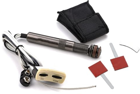 FUWIND Acoustic Guitar Pickup Endpin Jack Piezo Pickup Kit with Volume Tone Control for Acoustic Folk Guitarra