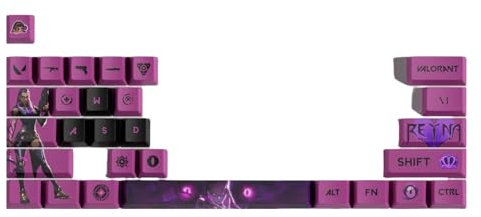 bluemx Valorant Reyna 29 Stück Keycaps für Gamer Mechanische Tastatur PBT OEM Profilye Sublimation Layout für PC Player (3)