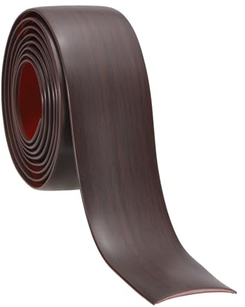 PATIKIL Self Adhesive Floor Transition Strip 5cm x 3 Meters Vinyl Flat Divider Flooring for Joining Floor Gaps Carpet Transition Floor Tiles, Red Oak