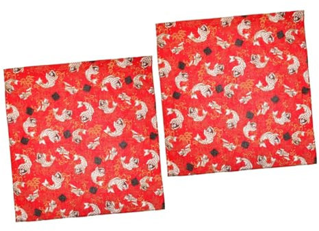Alipis 2 Stück Koi-Bento-Tuch Baumwolle wiederverwendbar Stoff dekoratives Wickeltuch japanische geschenkideen baumwoll putztuch Tuch zum Verpacken Einwickeltuch für Mahlzeiten