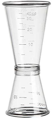 Jigger - Taza medidora para vino o cóctel de doble chupito, tamaño S/L