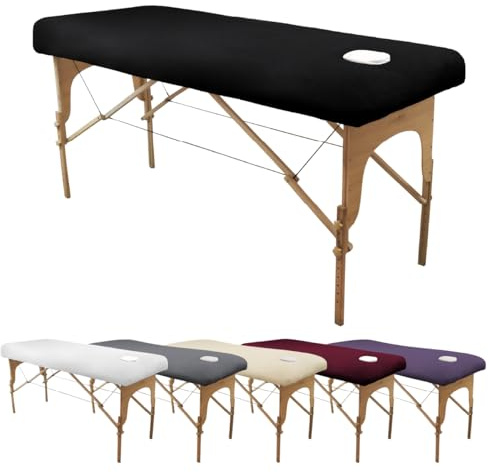 Vivezen - Drap housse de protection en éponge pour table de massage - Confort Plus - Plusieurs coloris
