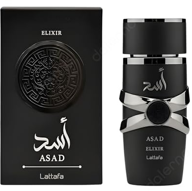 Asad Elixir Eau de Parfum 100 ml für Herren – intensiver orientalisch-holziger Duft mit Amber, Vanille & Zedernholz – stark, warm & maskulin – langanhaltendes Luxus Parfum für Männer