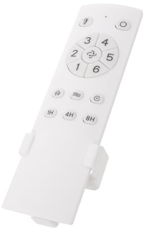 Control Remoto para Ventilador de Techo con Luz 6 Velocidades Blanco