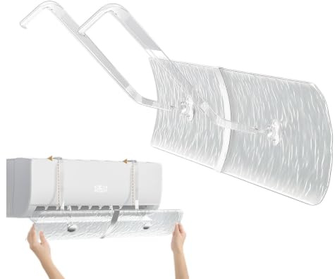 AC Luftdeflektor Transparent Anti-Direkt Luft Ström Universal | Väggmonterad Deflektor för kontor, sovrum, vardagsrum, hem, lägenhet, restaurang