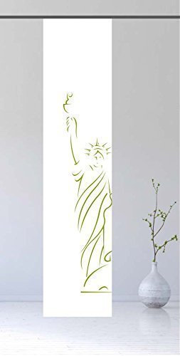 gardinen-for-life Flächenvorhang New York Green - Schiebevorhang, Gr.60x245 cm