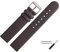 MARBURGER Uhrenarmband 16mm Leder Braun Silber - Montage Set 7611631000120