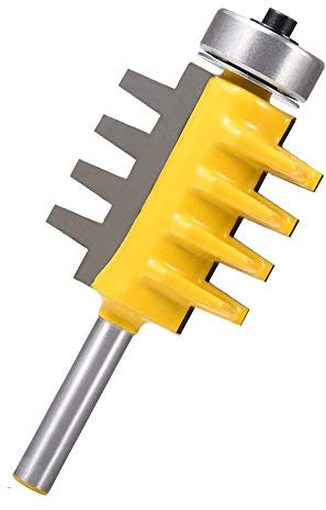 Eyech 1/4'' Shank Reversible Finger Glue Joint Router Bit Set Finger Joint Router Bit Set Woodworking Cutter Tool
