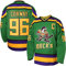 Charlie Conway #96 Mighty Ducks Adam Banks #99 Movie Eishockey Trikot, 96 Grün, Klein
