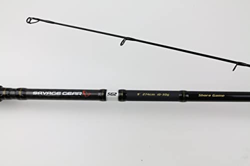 Savage Gear SG2 Shore Game 274cm 20-60g - Spinnrute zum Zanderfischen, Zanderrute zum Gummifischangeln, Jigrute, Raubfischrute für Gummiköder & Wobbler
