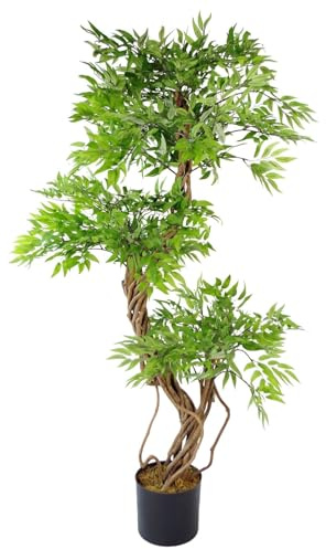 Leaf Design UK Artificial Evergreen Large Trees, 140cm, Japanese