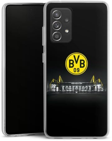 Silikon Hülle kompatibel mit Samsung Galaxy A52s 5G Case transparent Handyhülle BVB Stadion Borussia Dortmund