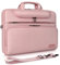 DOMISO 15-15,6 Pulgadas Impermeable Funda Protectora Bolsa Bandolera Maletin Compatible con Ordenador Portátil/Apple/IdeaPad ThinkPad/HP ENVY 15 / Dell/ASUS/Acer, Rosado