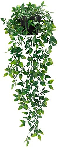Plante Artificielle Tombante Fausse Plantes Avec Pots de Long Plantes Artificielles Suspendues Extérieure Intérieure Decoration Pour Célébration Cuisine Jardin Bureau