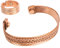 Touchstone Handgemacht Copper Magnetisch Handgeschmiedet mit massivem und dickem Spiraldraht, geflochtenem Muster von minimalistischer Eleganz, Armband aus reinem Kupfer und identischem Ring.