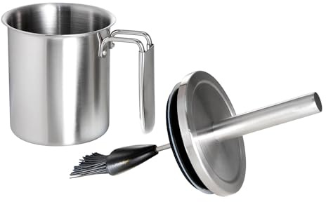 Edelstahl Marinier-Set mit Silikonpinsel