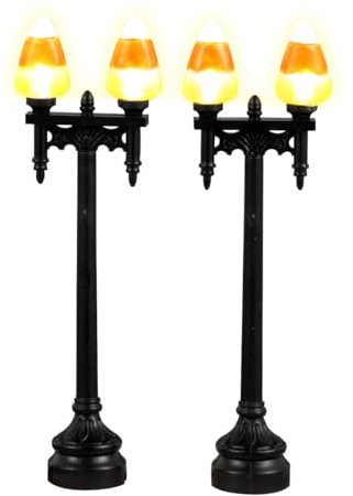Lemax Candy Corn Straßenlaterne, 2er-Set, batteriebetrieben (4,5 V) #34071