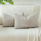JOTOM 2er Set Cord Kissenbezüge Kissenhülle Dekorative Zierkissen Sofakissen Couchkissen Dekokissen Kissenbezug Deko Kissenhülle für Sofa Wohnzimmer 30x50cm Hellgrau