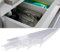 Prriudy Rigid Vinyl Clear Plastic Slip On Cabinet Door Protector Plastic Edge Guard for Protecting Kitchen Cabinet Stool Foot Rails Chair Rung for Thickness Less Than 3/4” (8)