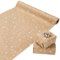 Codkkre Geschenkpapier Weihnachten Christmas Paper 44cm x 15m, recyclebares ECO Brown Kraft Geschenkpapier Rolle für Geschenkverpackung & Partydekoration,Stern