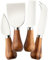 Taylors Eye Witness 4 Piece Cheese Knife Set - Stylish Cheese Knives Gift Box Set. with Elegant Acacia Wood, Peardrop Shape Handles & Classic Polished Stainless Steel Blades. 10 Year Guarantee