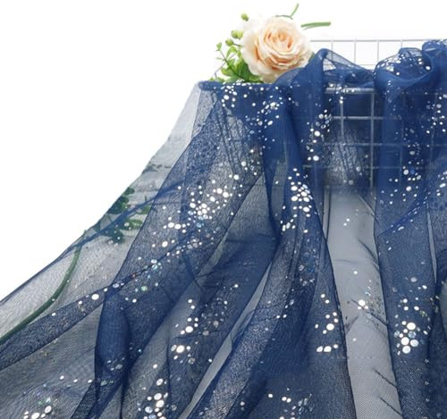 Yurosiay Silbern Glitzer Tüllstoff Glitzernder Tüll Dekostoff Silbern Pailletten Tüllstoff Tüllstoff zum Nähen Glitzer Mesh Tüll Meterware Tüllstoff für Bekleidung Tutu Rock 100×160cm Rot